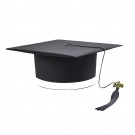 Tocă Personalizată Absolvire neagra cu bentita alba